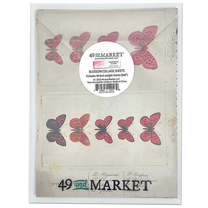 SO: 49 And Market Collage Sheets 6X8 40pk - Color Swatch Blossom