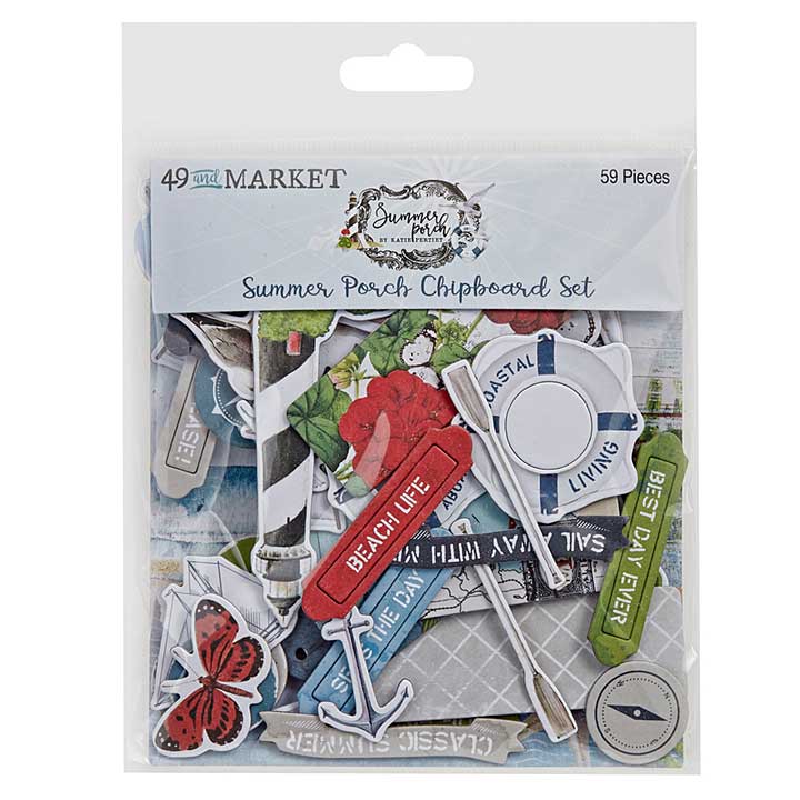 49 & Market Chipboard Set - Summer Porch