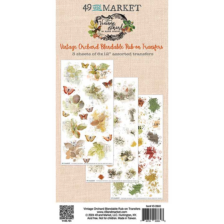 SO: 49 & Market Rub-On Transfer Set - Vintage Orchard Blendable