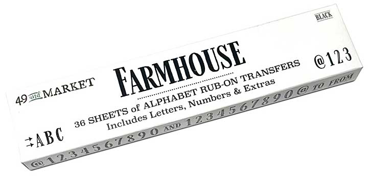 49 & Market Rub-On Transfer - Farmhouse