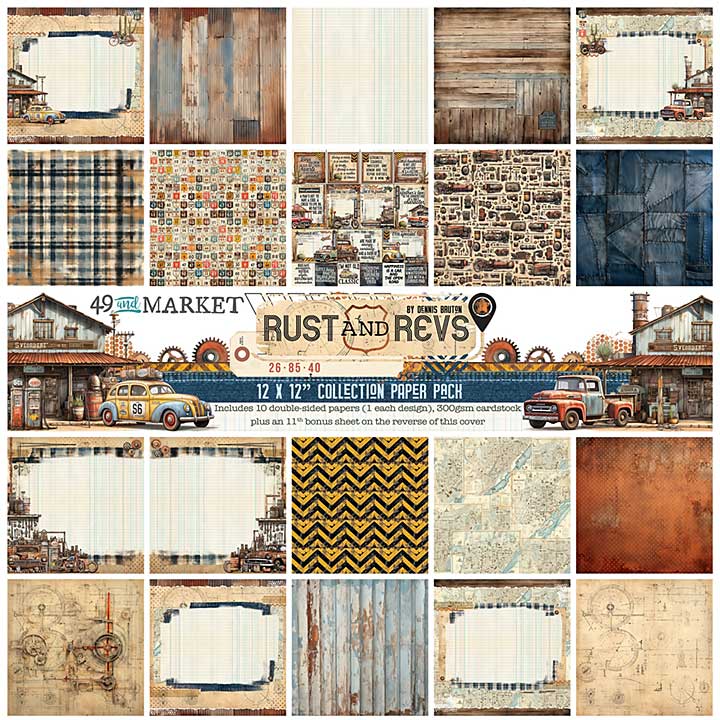 49 & Market Collection Pack 12X12 - Rust And Revs