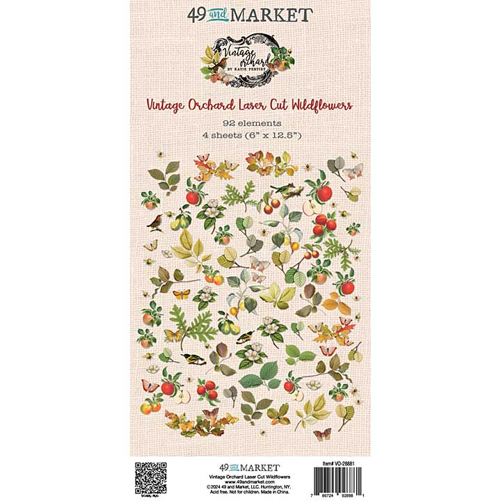 SO: 49 & Market Laser Cut Outs - Vintage Orchard Wildflower