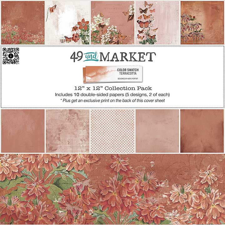 49 and Market Collection Pack 12X12 - Color Swatch Terracotta