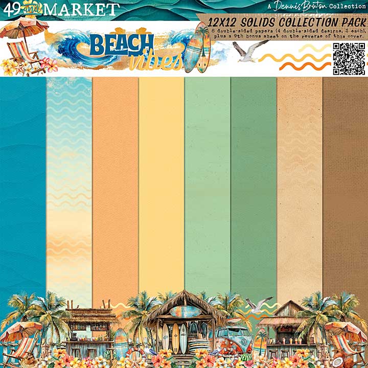 PRE: 49 And Market Collection Pack 12X12 - Beach Vibes Solids