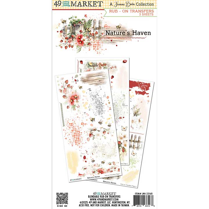 PRE: 49 And Market Rub-On Transfer Set 6X12 - Nature\'s Haven
