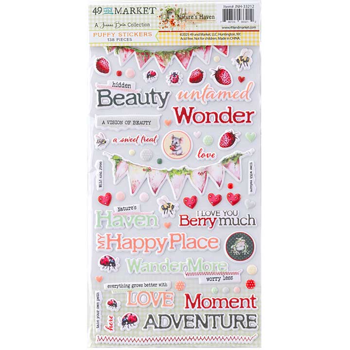 PRE: 49 And Market Puffy Stickers - Nature\'s Haven
