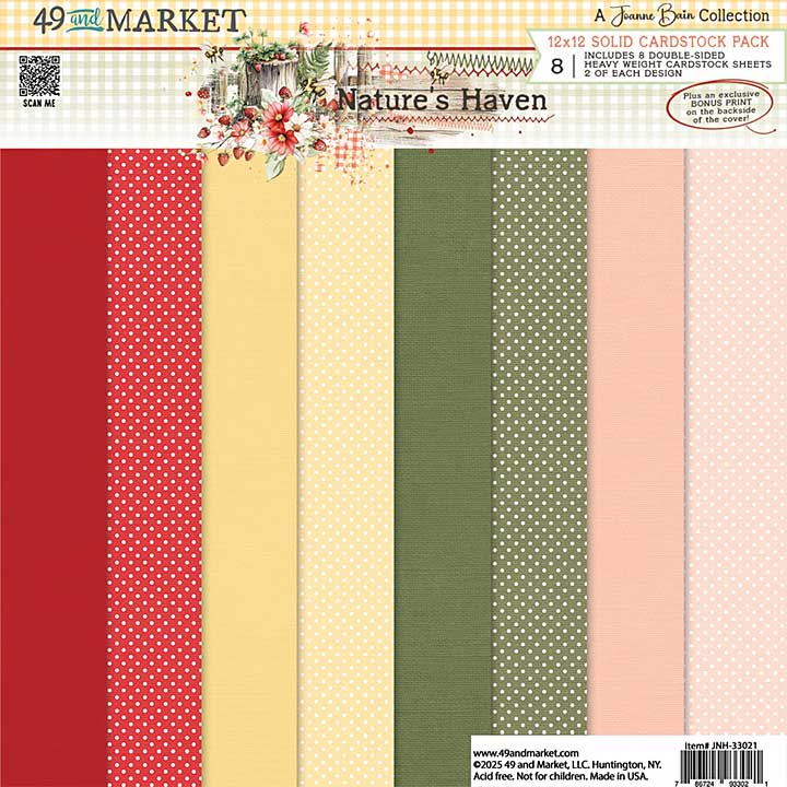 PRE: 49 And Market Collection Pack 12X12 - Nature\'s Haven Solids