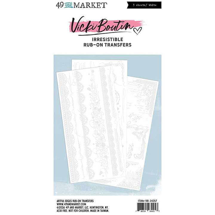 49 And Market Rub-On Transfer Set - Edges, Irresistible