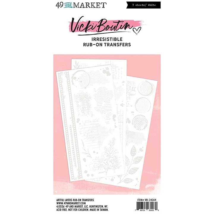 49 And Market Rub-On Transfer Set - Layers, Irresistible