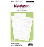 49 And Market Rub-On Transfer Set - Words, Irresistible