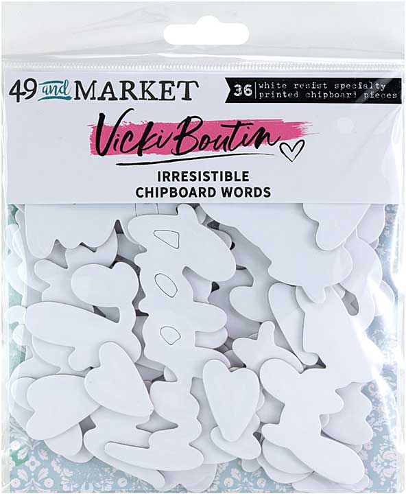 49 And Market Chipboard Set - Words, Irresistible
