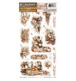 Season's Bounty 6x12 Inch Nanna's Kitchen Rub-on Transfer Set by Dennis Bruton
