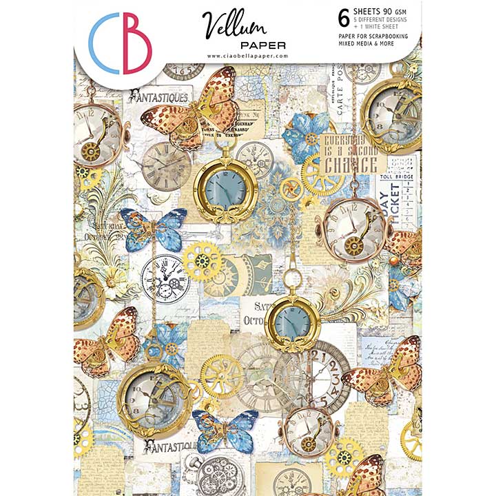 Ciao Bella Esprit de Voyage A4 Vellum Paper Patterns (6pcs)