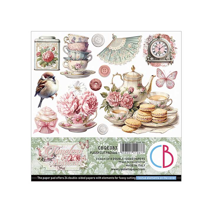 SO: Ciao Bella Timeless Moments 6x6 Inch Fussy Cut Pad (24pcs)