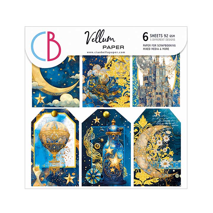 Ciao Bella Celestial 6x6 Inch Vellum Fussy Cut (6pcs)