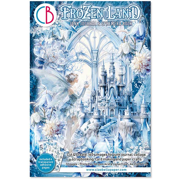 Ciao Bella Frozen Land A4 Junk Journal Ephemera Book (32pcs)