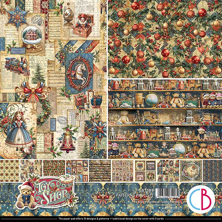 Ciao Bella Toy Shop 12x12 Inch Patterns Pad (8pcs)
