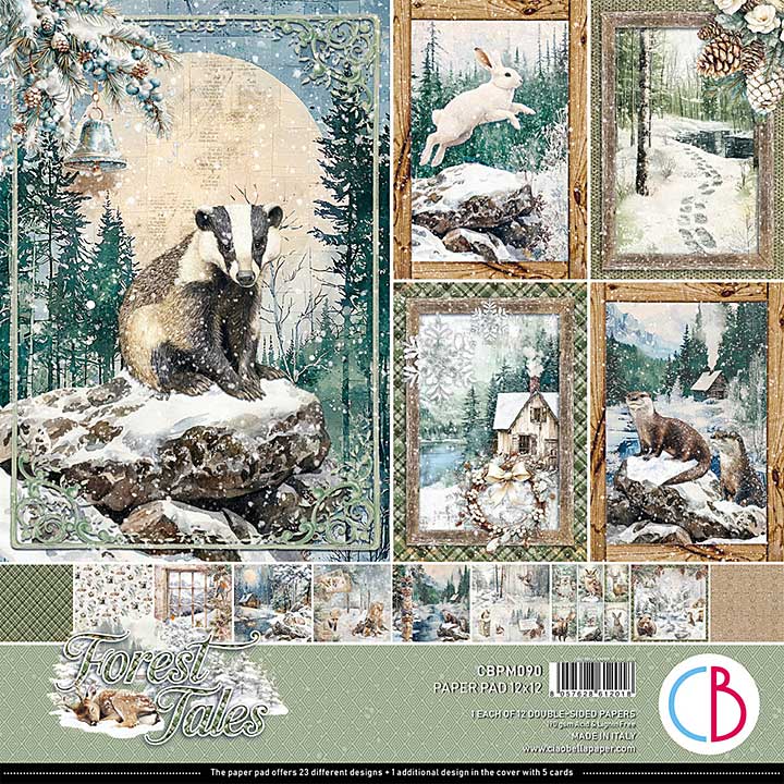 Ciao Bella Forest Tales 12x12 Inch Paper Pad (12pcs)