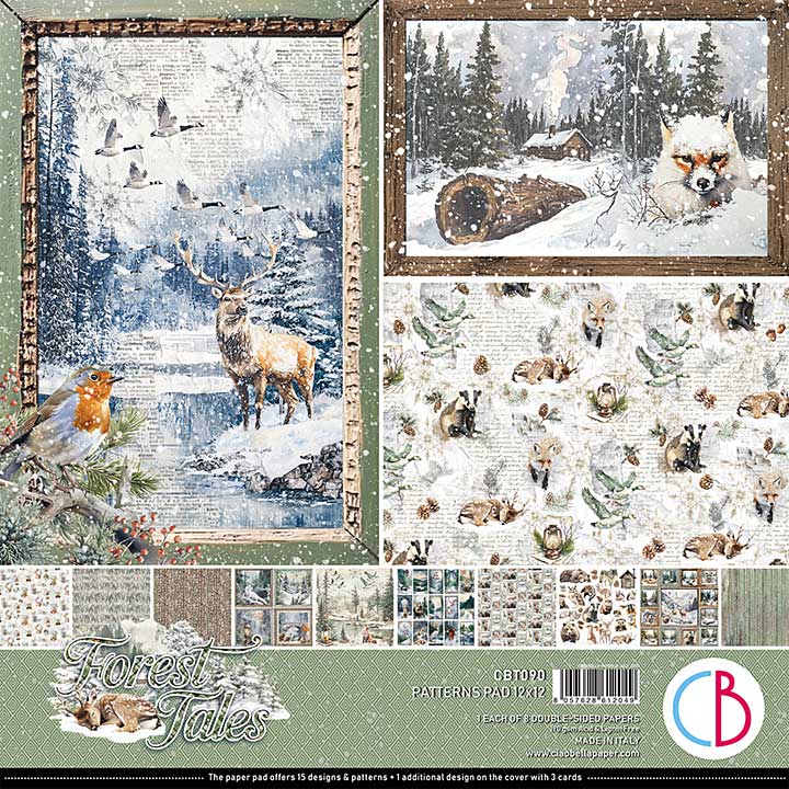 Ciao Bella Forest Tales 12x12 Inch Patterns Pad (8pcs)