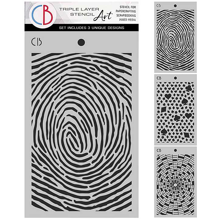 Ciao Bella The Last Mystery 5x8 Inch Stencil Mix Triple Layer Set