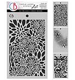 Ciao Bella Polar Railway 5x8 Inch Stencil Mix Triple Layer Set