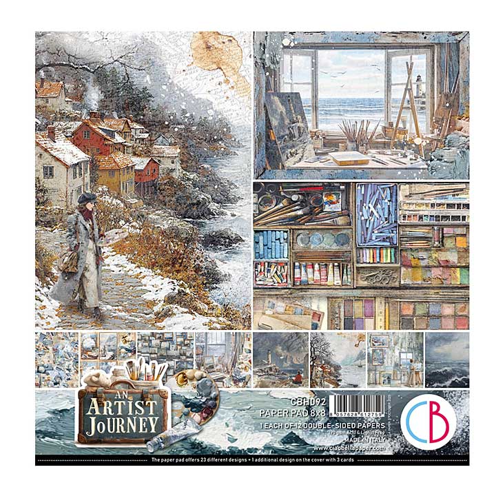 SO: Ciao Bella An Artist Journey 8x8 Inch Paper Pad (12pcs)