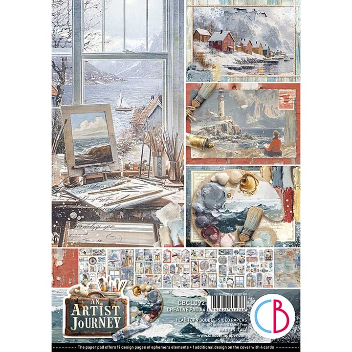 Ciao Bella An Artist Journey A4 Creative Pad (9pcs)