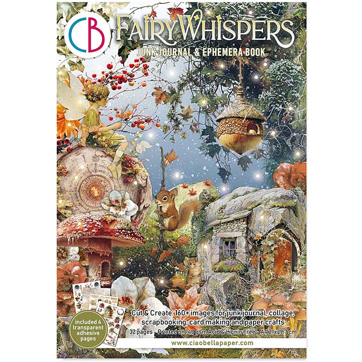 Ciao Bella Fairy Whispers A4 Junk Journal Ephemera Book (32pcs)