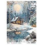 Ciao Bella Forest Tales A4 Rice Paper Night in the Wood (5pcs)