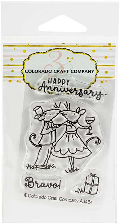 SO: Colorado Craft Company Clear Stamps 2X3 - Anniversary Mini-By Anita Jeram