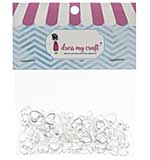 Dress My Craft Water Droplet Embellishments 150pk - Heart Assorted