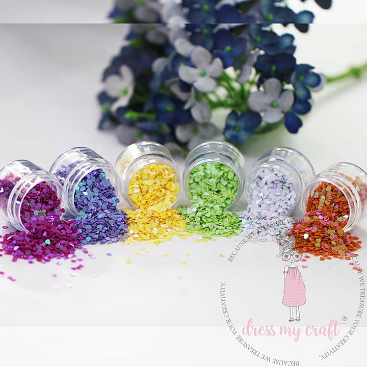 Dress My Craft Sequins Family Pack Heart 6x8g