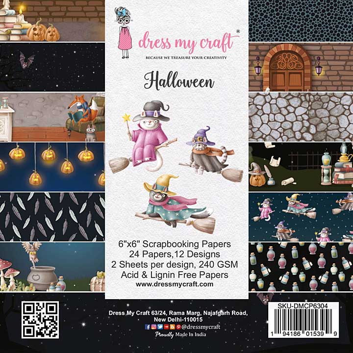 Dress My Craft Halloween 6x6 Inch Paper Pad