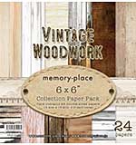 Memory Place Vintage Woodwork 6x6 Inch Paper Pack