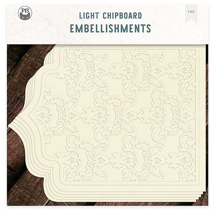 SO: P13 Let Your Creativity Bloom #08 - Light Chipboard Decoration Base 12x12