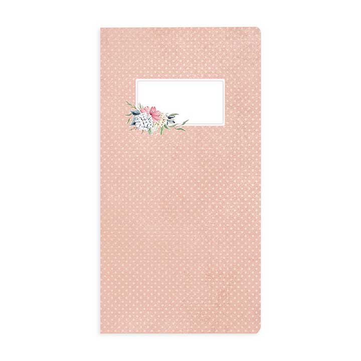 P13 Ladys Diary Travel Journal 4.25X8.25 - 10 White Cards