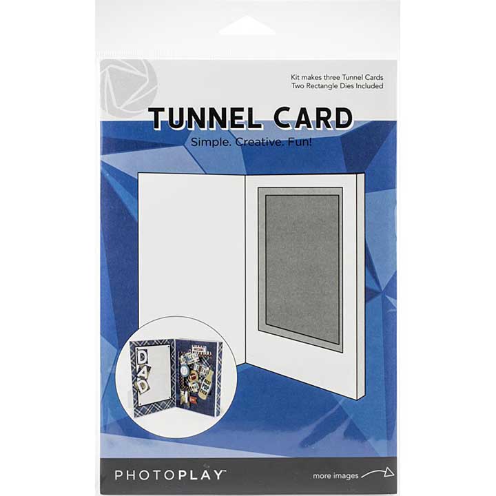 Photoplay Tunnel Card with 2 x Rectangle Dies (Makes 3)