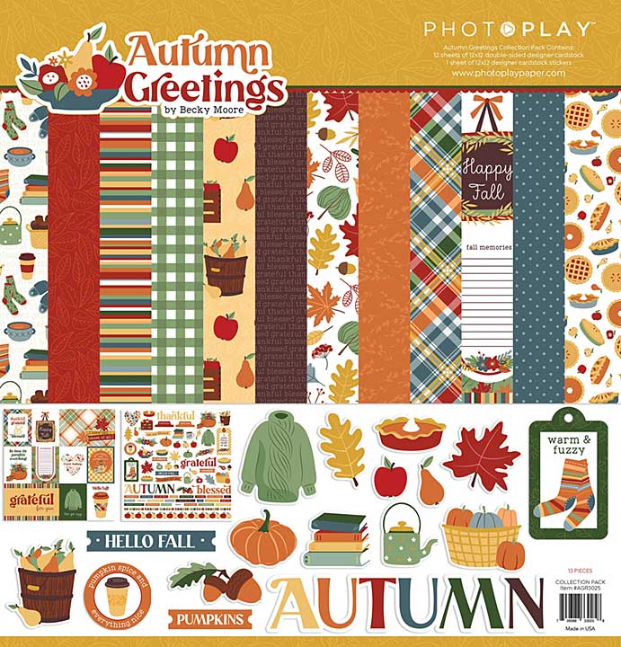 PhotoPlay Collection Pack 12x12 - Autumn Greetings