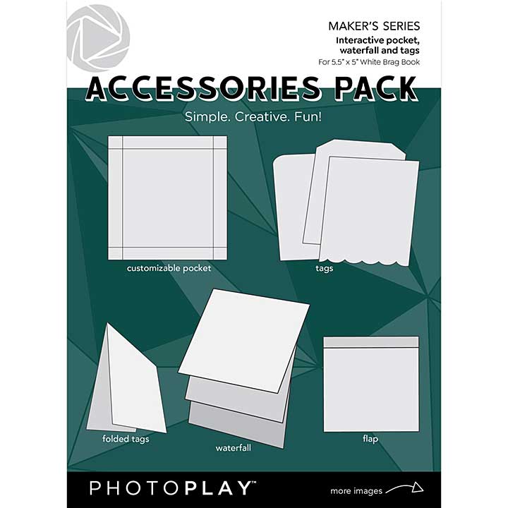 PhotoPlay Brag Book Accessories Pack - White