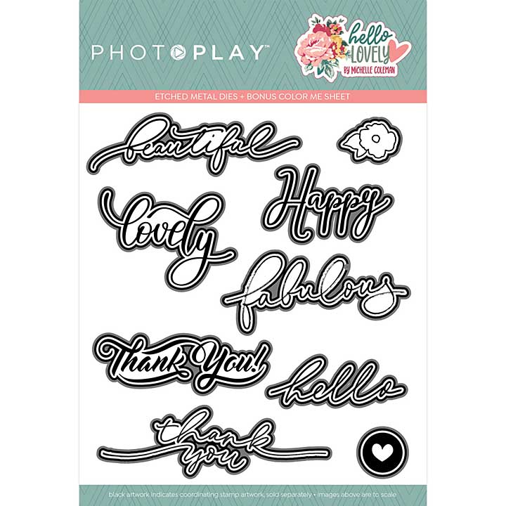PhotoPlay Hello Lovely - Die Set
