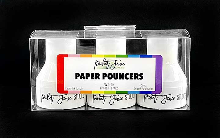SO: Picket Fence Studios Paper Pouncers White (3pcs) (PPP-102)