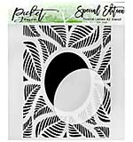 Picket Fence Studios Tropical Leaves 6x6 Inch Stencil (SC-245)
