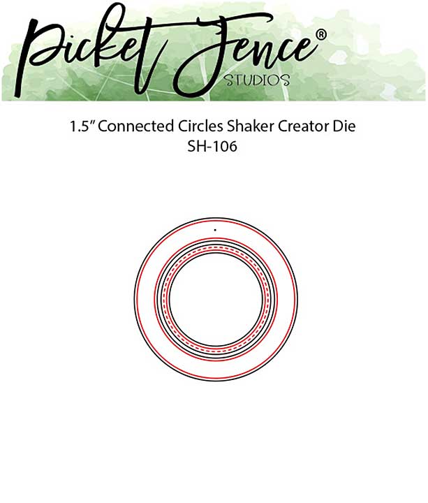 Picket Fence Studios Connected Circles 1.5 Inch Shaker Creator