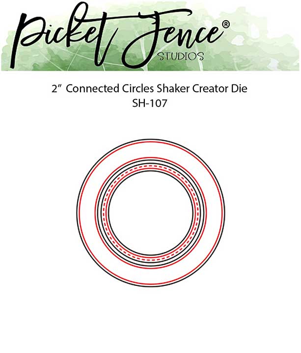 Picket Fence Studios Connected Circles 2.0 Inch Shaker Creato