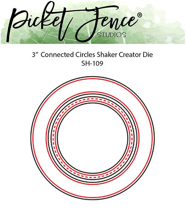 Picket Fence Studios Connected Circles 3.0 Inch Shaker Creator