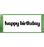 Picket Fence Studios SlimLine Happy Birthday Word Die