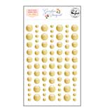 PinkFresh Enamel Dot Stickers - Garden Bouquet - Gold
