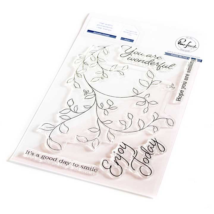 Pinkfresh Studio Clear Stamp Set 4X6 - Delicate Foliage