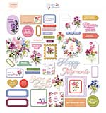 SO: Pinkfresh Cardstock Die-Cuts Ephemera Pack - Garden Bouquet