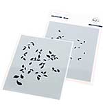 Pinkfresh Studio Stencils 4.25X5.25 2pk - Delicate Foliage